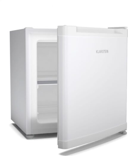 Mini congelador 2 en 1 KLARSTEIN Irene de 31 L, compacto, de bajo consumo, color blanco.
